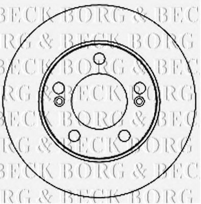 BORG & BECK BBD4681 Тормозные диски BORG & BECK для SSANGYONG