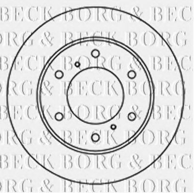 BORG & BECK BBD4692 Тормозные диски для MITSUBISHI L200