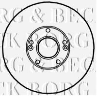 BORG & BECK BBD4702 Тормозные диски BORG & BECK для KIA