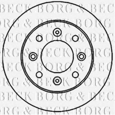 BORG & BECK BBD4713 Тормозные диски BORG & BECK для TATA