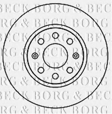 BORG & BECK BBD4715 Тормозные диски BORG & BECK для FIAT