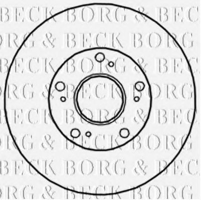 BORG & BECK BBD4718 Тормозные диски BORG & BECK для HONDA