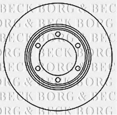 BORG & BECK BBD4728 Тормозные диски BORG & BECK для MITSUBISHI