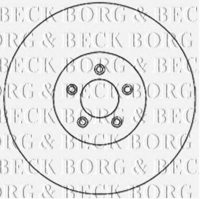 BORG & BECK BBD4731 Тормозные диски BORG & BECK для JAGUAR