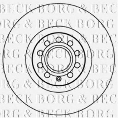 BORG & BECK BBD4733 Тормозные диски BORG & BECK для AUDI