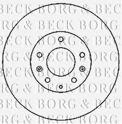 BORG & BECK BBD4737 Тормозные диски BORG & BECK для MAZDA