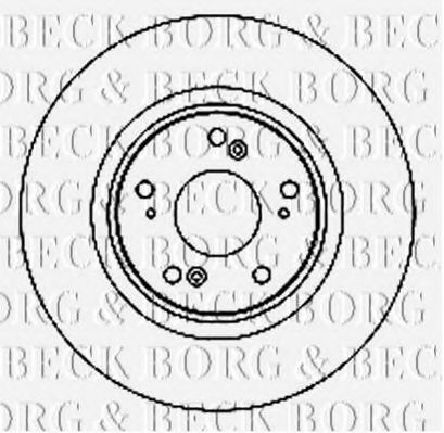 BORG & BECK BBD4741 Тормозные диски BORG & BECK для HONDA