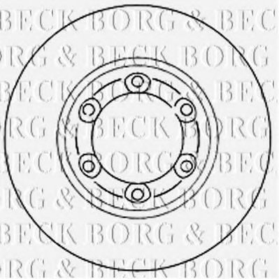 BORG & BECK BBD4758 Тормозные диски для ISUZU RODEO