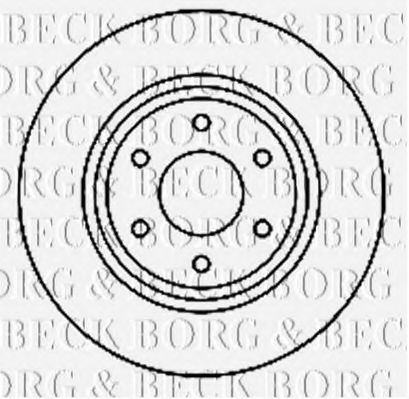 BORG & BECK BBD4769 Тормозные диски BORG & BECK для NISSAN
