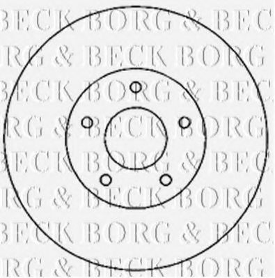 BORG & BECK BBD4821 Тормозные диски BORG & BECK для JEEP