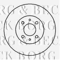BORG & BECK BBD5018 Тормозные диски BORG & BECK для RENAULT
