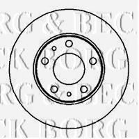 BORG & BECK BBD5093 Тормозные диски для FIAT DUCATO pickup (290)