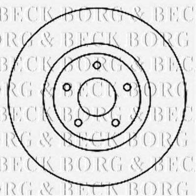 BORG & BECK BBD5162 Тормозные диски BORG & BECK для RENAULT