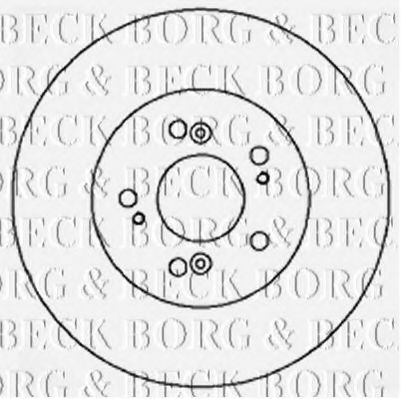 BORG & BECK BBD5176 Тормозные диски BORG & BECK для HONDA
