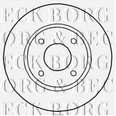 BORG & BECK BBD5184 Тормозные диски для NISSAN CUBE