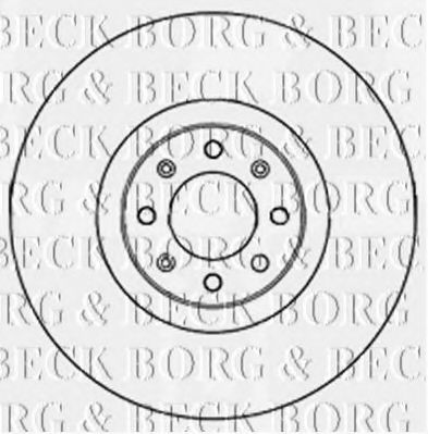 BORG & BECK BBD5186 Тормозные диски BORG & BECK для ABARTH
