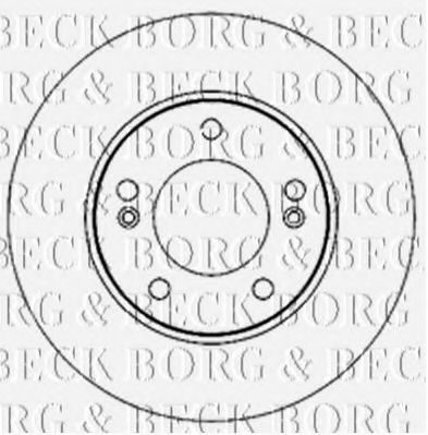 BORG & BECK BBD5189 Тормозные диски BORG & BECK для SSANGYONG