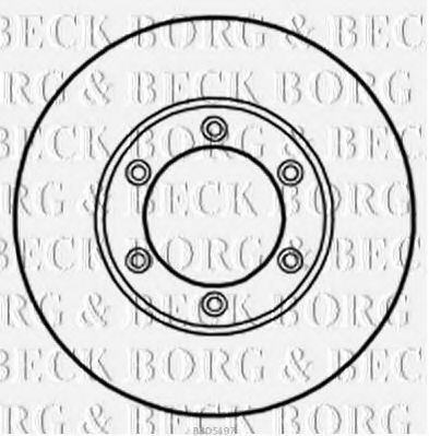 BORG & BECK BBD5197 Тормозные диски для TOYOTA 4 RUNNER