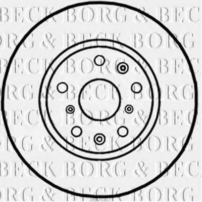 BORG & BECK BBD5207 Тормозные диски BORG & BECK для SUZUKI