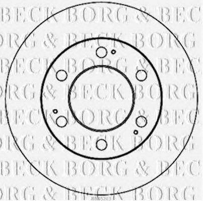 BORG & BECK BBD5213 Тормозные диски BORG & BECK для SSANGYONG