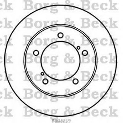 BORG & BECK BBD5219 Тормозные диски BORG & BECK для SUZUKI
