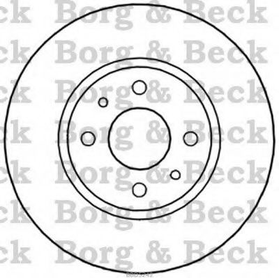 BORG & BECK BBD5242 Тормозные диски для LANCIA Y