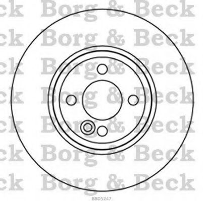 BORG & BECK BBD5247 Тормозные диски BORG & BECK для MINI