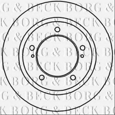 BORG & BECK BBD5251 Тормозные диски BORG & BECK для SUZUKI