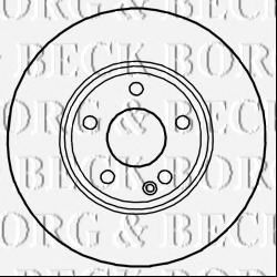 BORG & BECK BBD5268 Тормозные диски для MERCEDES-BENZ GLA-CLASS