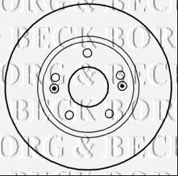BORG & BECK BBD5270 Тормозные диски BORG & BECK для HYUNDAI