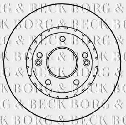 BORG & BECK BBD5278 Тормозные диски BORG & BECK для HYUNDAI