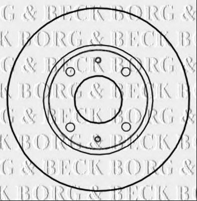BORG & BECK BBD5281 Тормозные диски BORG & BECK для PROTON