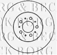 BORG & BECK BBD5761S Тормозные диски BORG & BECK для VOLVO