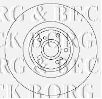 BORG & BECK BBD5773S Тормозные диски BORG & BECK для SUBARU