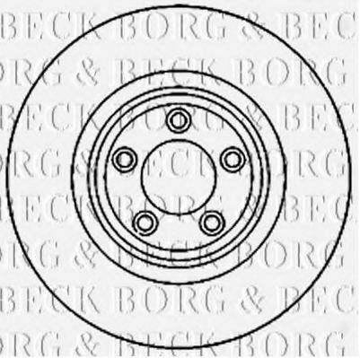 BORG & BECK BBD5821S Тормозные диски для JAGUAR