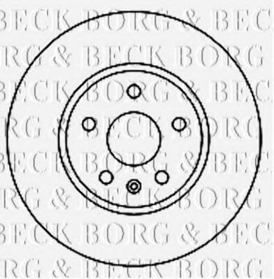 BORG & BECK BBD5894S Тормозные диски BORG & BECK для SAAB