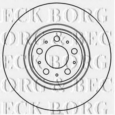 BORG & BECK BBD5955S Тормозные диски BORG & BECK для VOLVO
