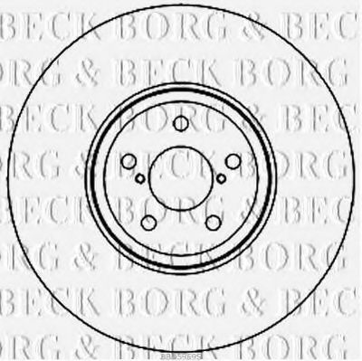 BORG & BECK BBD5959S Тормозные диски BORG & BECK для SUBARU