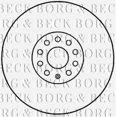 BORG & BECK BBD5963S Тормозные диски BORG & BECK для SKODA