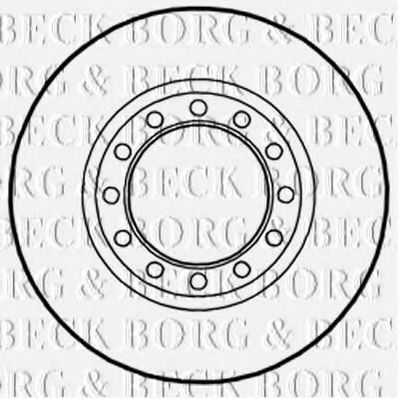 BORG & BECK BBD5986S Тормозные диски BORG & BECK для ISUZU