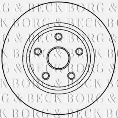 BORG & BECK BBD6004S Тормозные диски BORG & BECK для JEEP