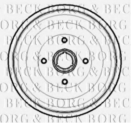 BORG & BECK BBR7189 Тормозной барабан BORG & BECK для SEAT