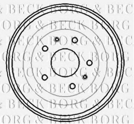BORG & BECK BBR7193 Тормозной барабан для LAND ROVER