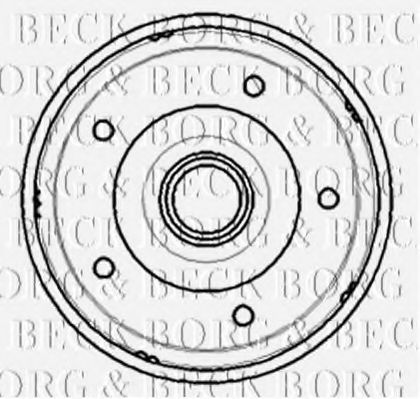 BORG & BECK BBR7194 Тормозной барабан BORG & BECK для RENAULT