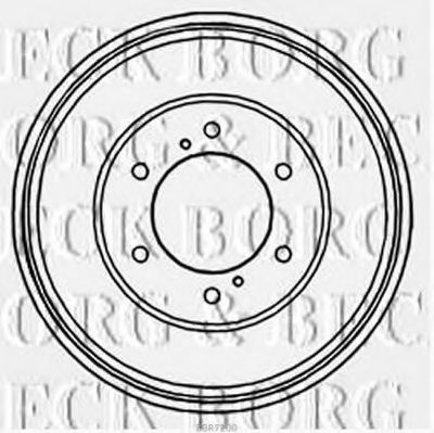 BORG & BECK BBR7200 Тормозной барабан 
