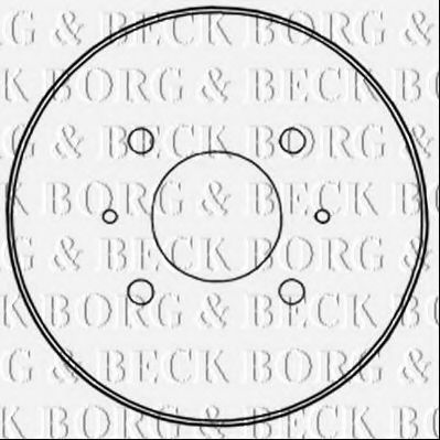 BORG & BECK BBR7235 Тормозной барабан BORG & BECK для MITSUBISHI