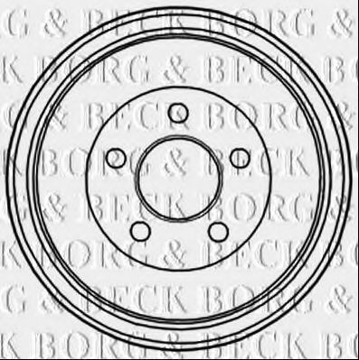 BORG & BECK BBR7236 Тормозной барабан для JEEP