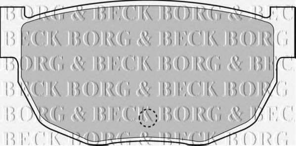 BORG & BECK BBP1046 Тормозные колодки BORG & BECK 