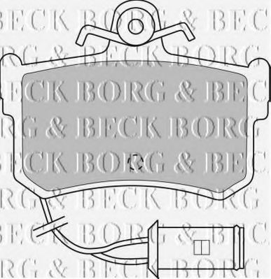 BORG & BECK BBP1161 Тормозные колодки BORG & BECK для ROVER