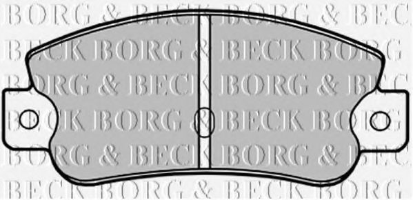 BORG & BECK BBP1193 Тормозные колодки BORG & BECK для LANCIA